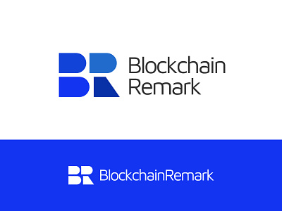 Blockchain Remark logo blockchain remark branding crypto community crypto logo cryptocurrency design logo vector