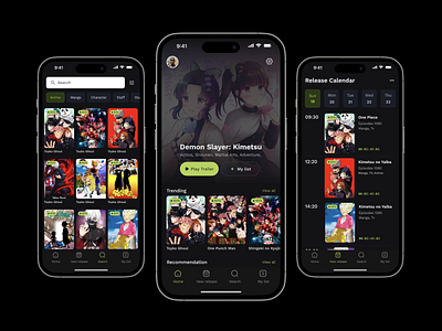 An Anime streaming application with Flutter