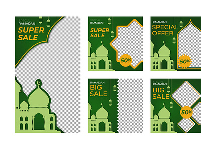 Islamic Social Media Post design illustration instagram feed islamic celeberation ramadan sale banner social media post vector