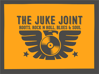 The Juke Joint for dribbbs bird blues branding joint juke logo music record rock roll roots stars vector