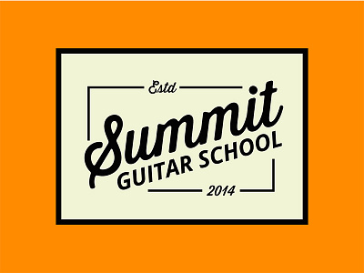 Summit Guitar Banner guitar guitar pick logo mountain pick school summit