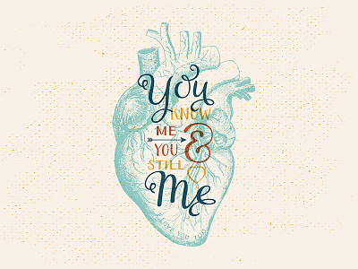 You & Me - Me & You card heart love me overprint valentines day vintage you