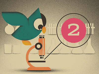 Dribbble Invite Contest! dribbble feathers invite microscope owl pyrex science test tube wings zika