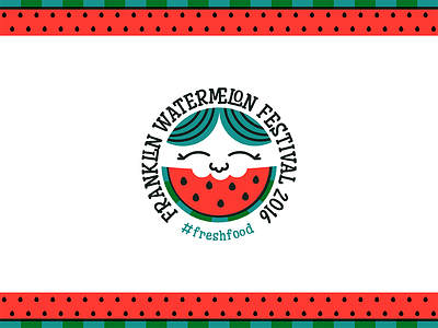 Franklin Watermelon Festival eating farmer farmers market festival franklin fun kid logo tennessee watermelon