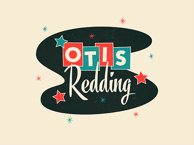 Otis Redding mid century music otis redding soul stars two color vintage wisky a go go