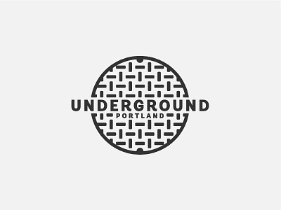Underground Portland balance cover logo manhole portland underground