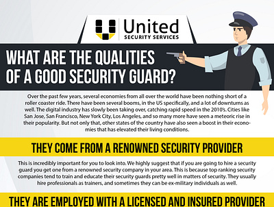 What are the qualities of a good security guard security security guards