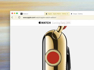 QQ Browser in Gold browser edition gold iwatch qq skin tencent theme ui