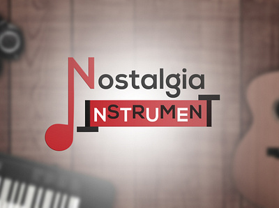Nostalgia Instrument branding design fiverr designer graphic design guitar hologram icon id illustration instrument keyboard logo monogram music musical logo song
