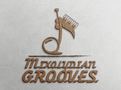 Mixolydian Grooves (Musical Logo) branding design fiverr designer graphic design guitar logo hologram icon id illustration instrument logo logo music music logo ui
