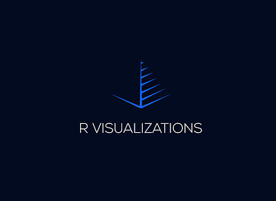 R Visualizations architecture branding design fiverr designer graphic design hologram icon id illustration logo r visualizations ui visual