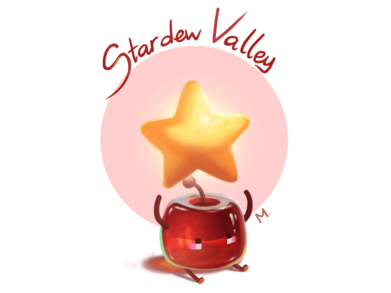 Juminos | Stardew Valley fanart animation cute fanart game. stardew valley gif juminos red star