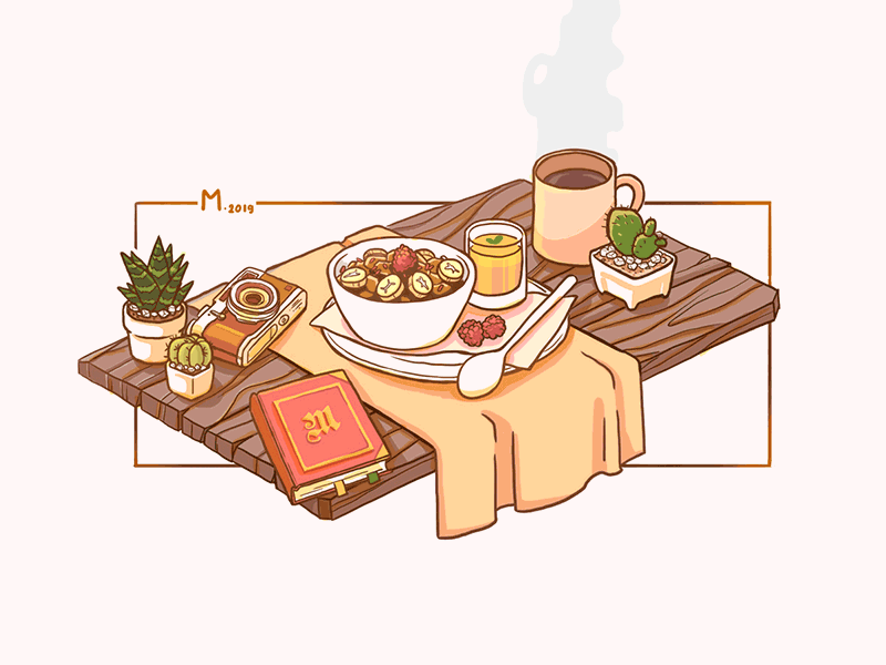Breakfast | 5/365 by ThanhD on Dribbble