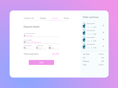 100 day UI Challenge | Credit Card Checkout