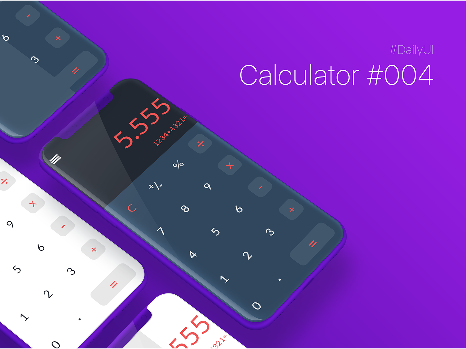 100 day UI Challenge | Calculator by Marian Tofoleanu on Dribbble