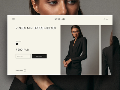 Namelazz Cart redesign design design web ui ux freelance ecommerce fashion figma freelance shop ui ux web
