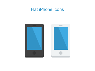 Simple Flat iPhone Icons