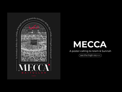 MECCA design indonesia indonesia designer islam poster poster art poster design typography