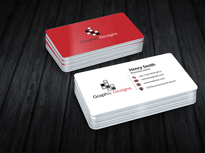 Rounded Corner Business Card branding design flat graphic design minimal