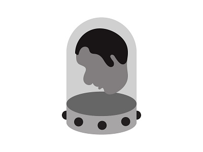 Monochromatic Head In A Jar