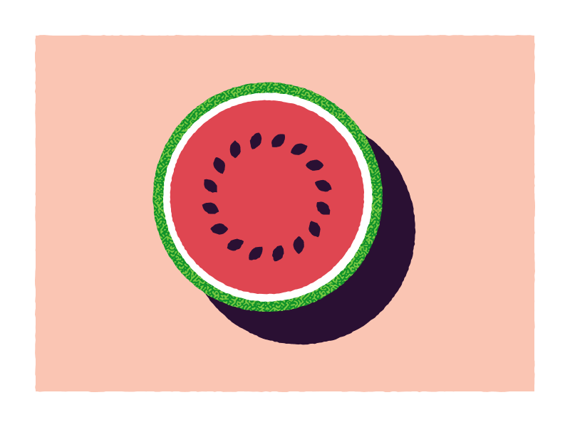 National Watermelon Day illustration minimal minimalism national day perspective texture vector watermelon weird national day