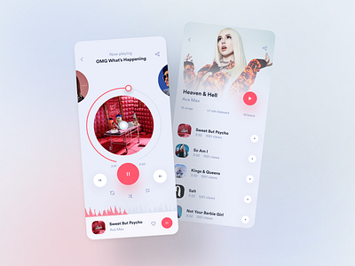 Music Player - App design app app design audio concept music player songs ui ux