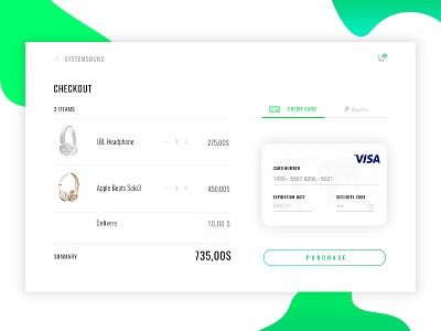 Daily UI challenge #002 - Credit card checkout