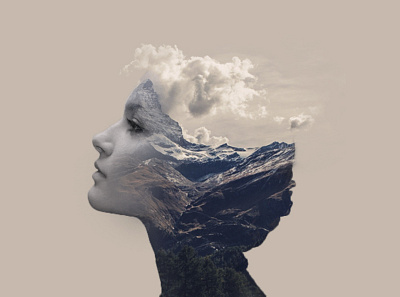 Double Exposure design photoshop