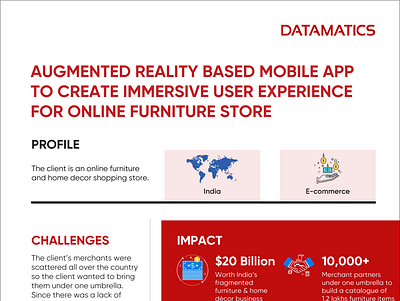 Infographic - AR Mobile App for Online Furniture Store casestudy infographic infographic