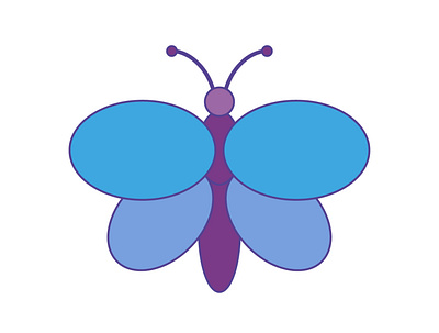 Butterfly animation illustration