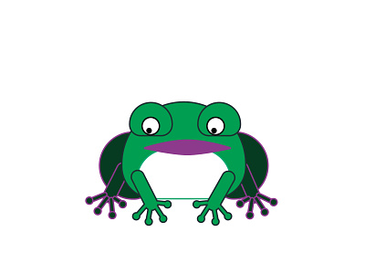 Frog animation illustration