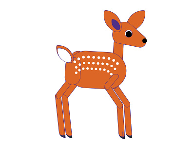 Bambi Deer animation illustration