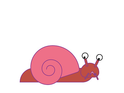 Shelly the Snail animation illustration