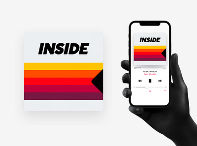 INSIDE Podcast Cover Art branding design graphic design typography