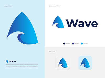 Wave logo & brand identity