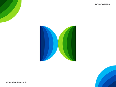 DC  letter logo app icon