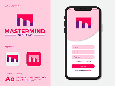 MASTERMIND Design and Branding "M" letter Logo app icon brand identity branding creative logo graphic design logo logo design logo mark m logo modern logo