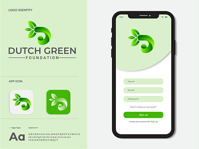 DUTCH GREEN Modern Logo Design and Branding