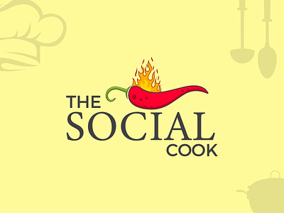 The Social Cook Modern Logo Design and Branding app icon brand identity branding creative logo design illustration logo logo design logo mark modern logo