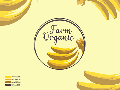 Farm Organic Modern Logo Design and Branding app icon banana logo brand identity branding creative logo design illustration logo logo design logo mark modern logo