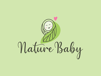 Nature Baby Modern Logo Design