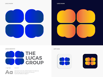 The Lucas Group Modern Logo Design app icon brand identity branding creative logo design illustration logo logo design logo mark modern logo