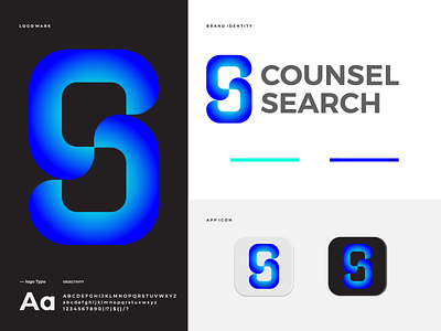 Counsel Search "CS" Modern Logo Design and Branding