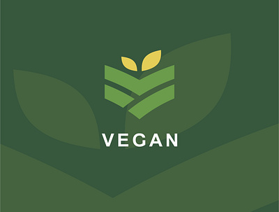 Vegan art branding design flat graphic design icon illustration illustrator logo minimal