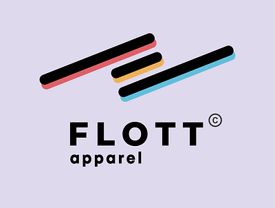 FLOTT APPAREL LOGO apparel branding design f flat graphic design illustrator logo minimal vector