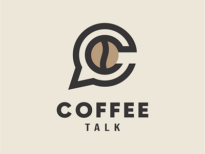 COFFEE TALK branding cafelogo coffee coffeelogo design flat graphic design illustration illustrator logo minimal talk talklogo vector