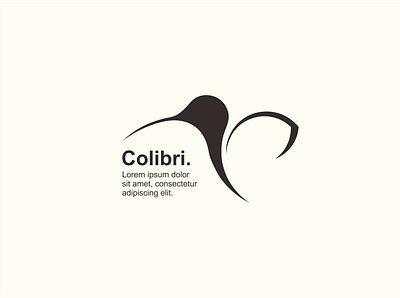 Colibri simple design bird birdlogo branding colibri colibrilogo design flat graphic design illustration illustrator logo minimal vector