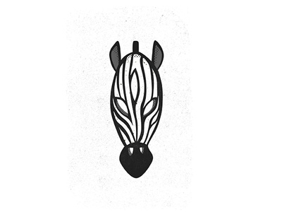 Zebra mask 2d blackandwhite icon illustration illustrator logo mask photoshop shadow sign zebra