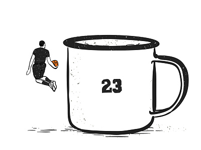Mugball 23 2d ball basketball illustration illustrator mug skatepark texture