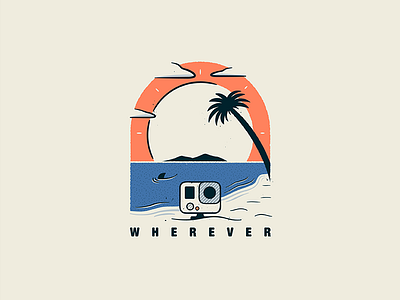 Wherever series 1/4 beach design graphic graphicdesign ideas illustration